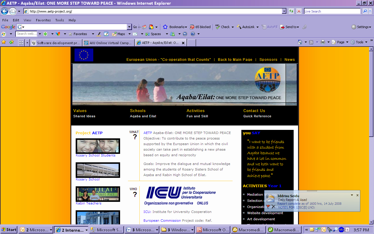 Website for AETP